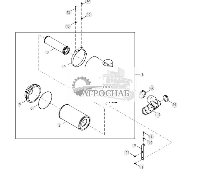 Воздухоочиститель (Engine 6090HDW37, 6090HDW38-) - ST880439 113.jpg